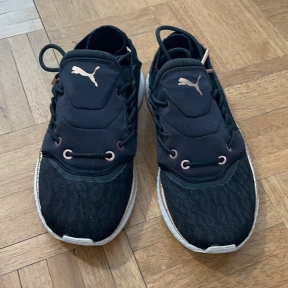 Puma Shoes - Puma Black Lace Sneakers